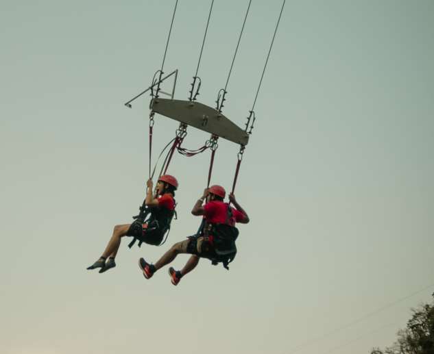 Riding at the 55-feet high swing is also not forgettable.